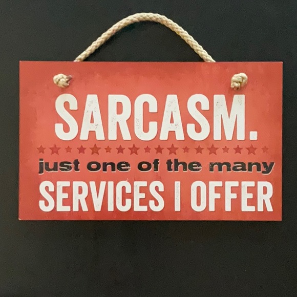 Set of 6 Wall Hangings With Sarcastic Sayings - Picture 4 of 13